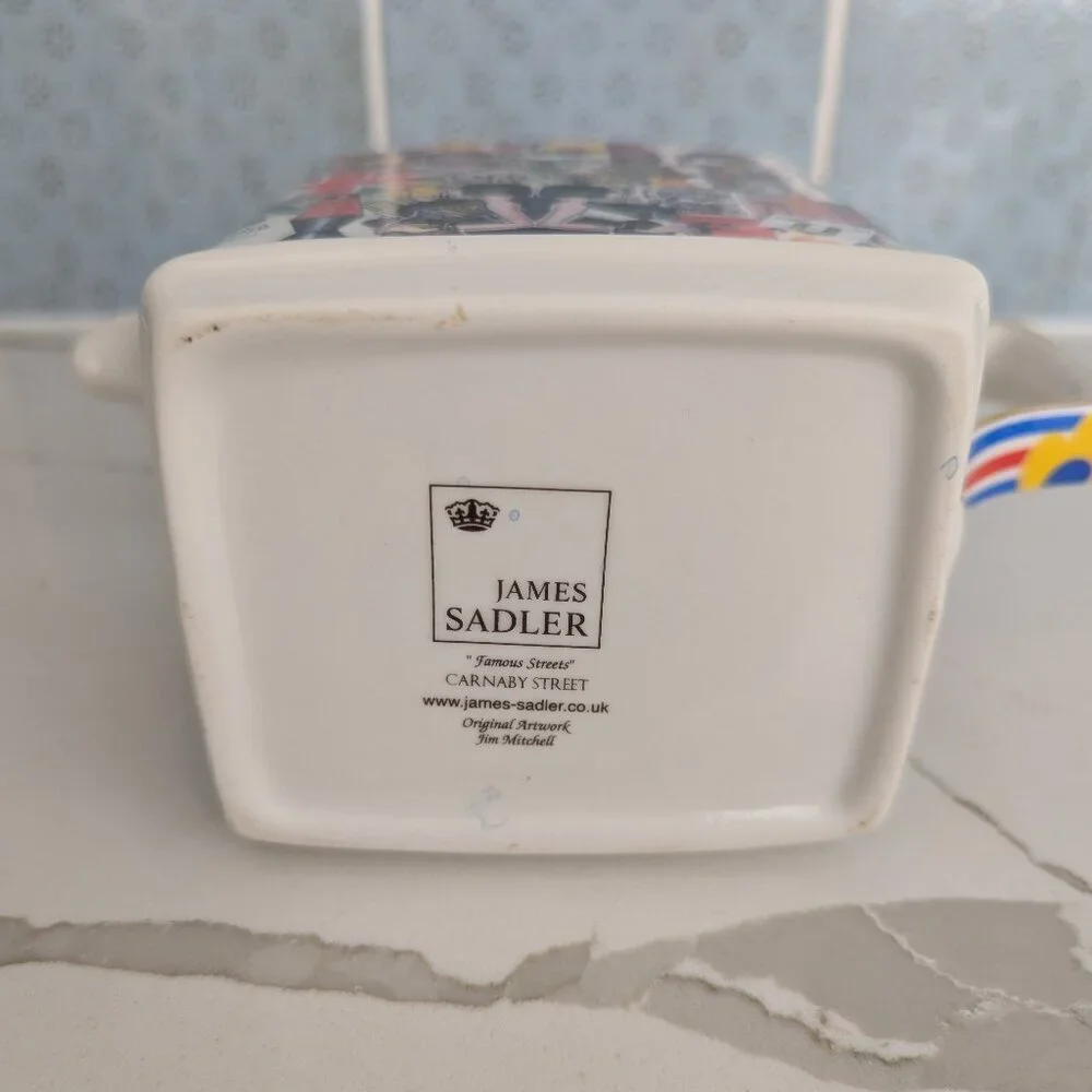 James Sadler British Teapot Famous Streets Carnaby Collectible - Picture 9 of 10